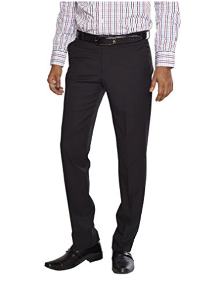 FLAGS Men's Formal Trouser PV Stretch (Trouser)-Trouser_005_Black_STR-36
