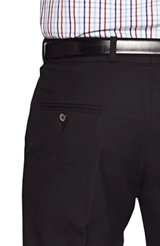 FLAGS Men's Formal Trouser PV Stretch (Trouser)-38-Black-3