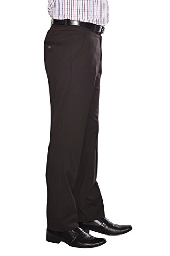 FLAGS Men's Formal Trouser PV Stretch (Trouser)-32-Coffee-2