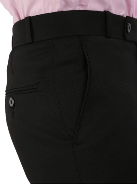FLAGS Men's Formal Trouser PV Stretch (Trouser)-42-Black-5