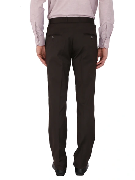 FLAGS Men's Formal Trouser PV Stretch (Trouser)-32-Brown-2