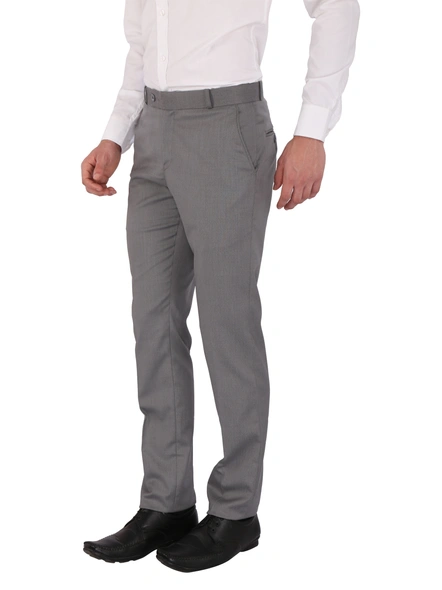 FLAGS Men's Formal Trouser PV Stretch (Trouser)-30-Grey-1