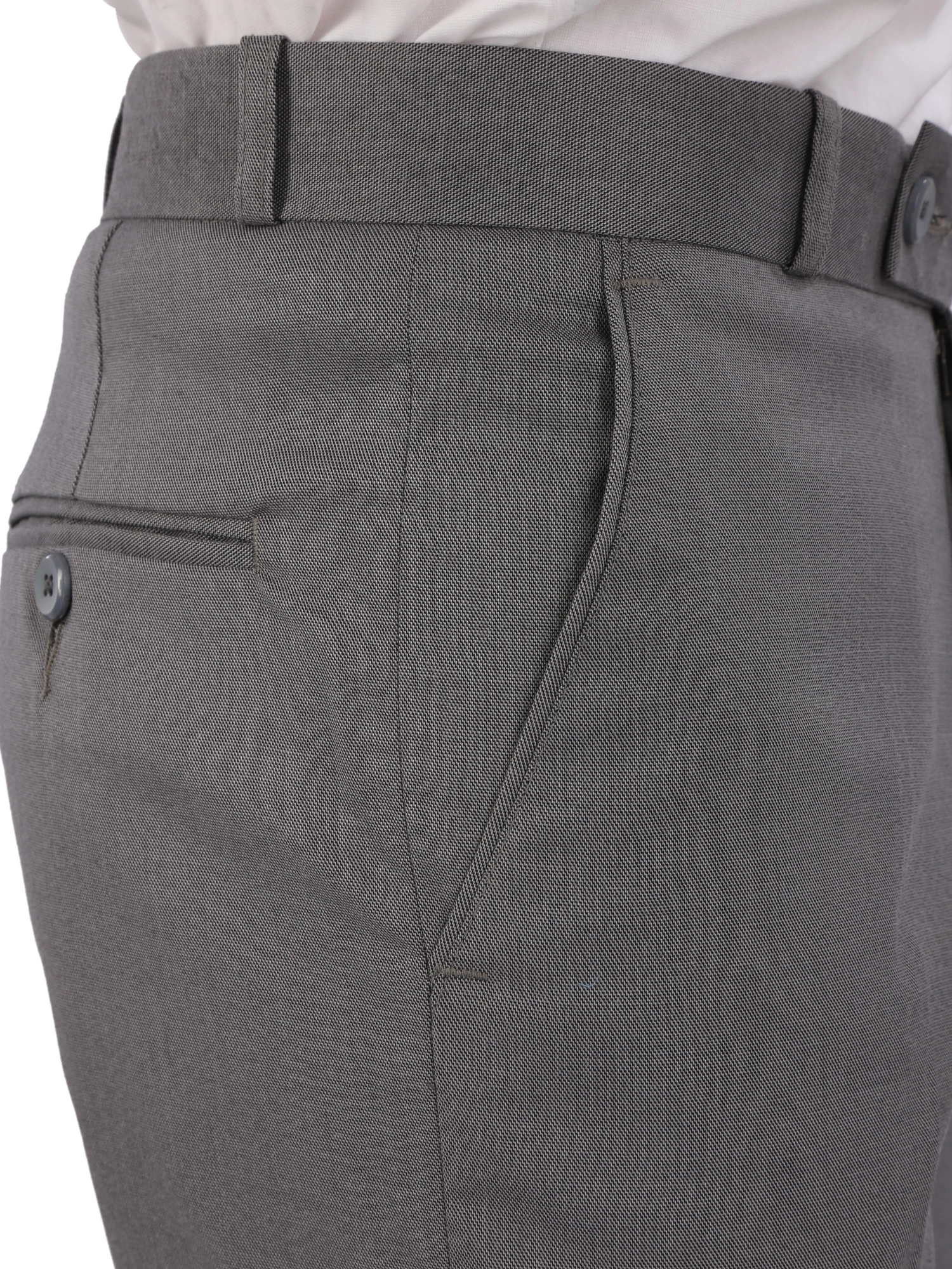 FLAGS Men's Formal Trouser PV Stretch (Trouser)-34-Grey-5