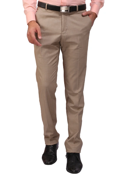 FLAGS Men's Formal Trouser PV Stretch (Trouser)-Trouser_012_Khaki_STR-30