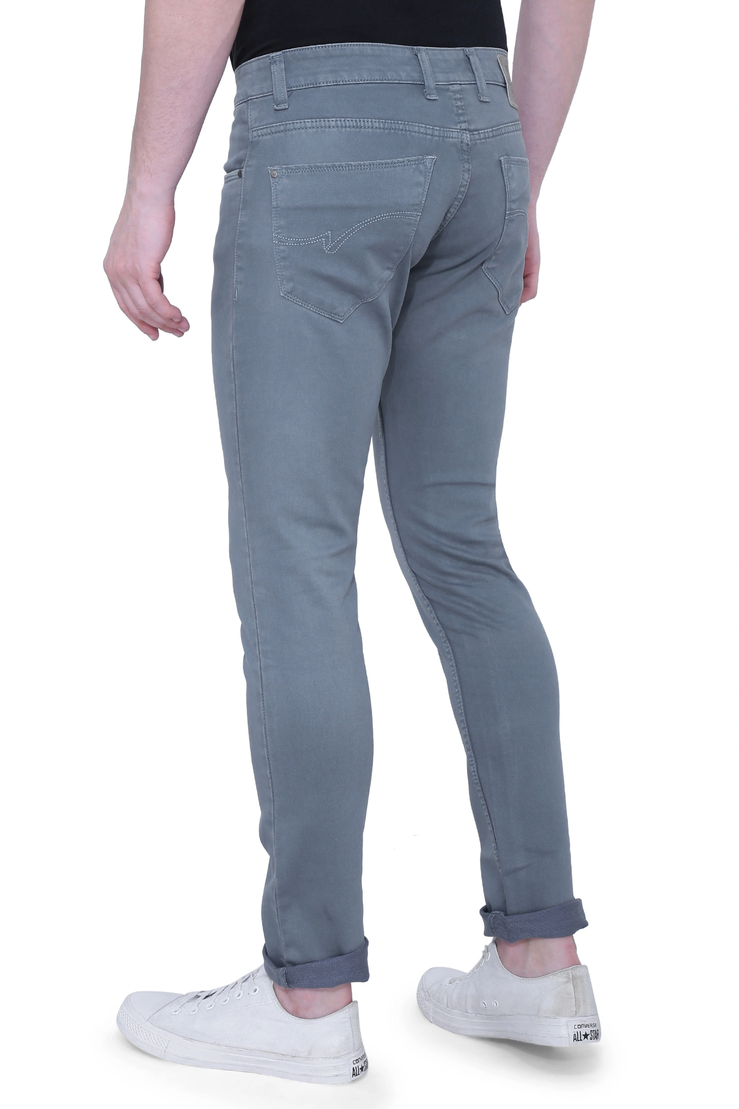 JACKWIN Men's Jeans-32-Urbangrey-4