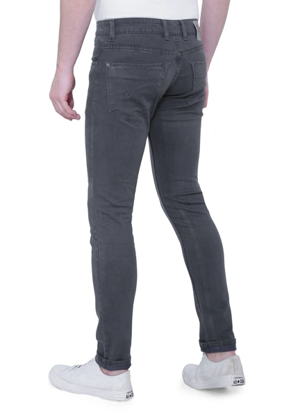 JACKWIN Men's Jeans-32-Grey-3