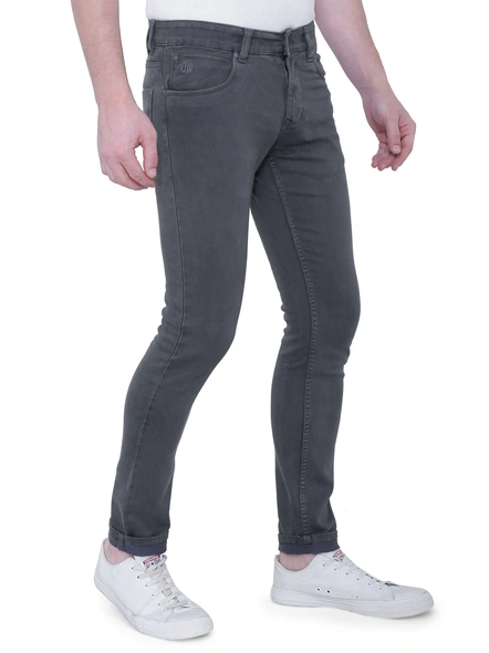 JACKWIN Men's Jeans-40-Grey-4