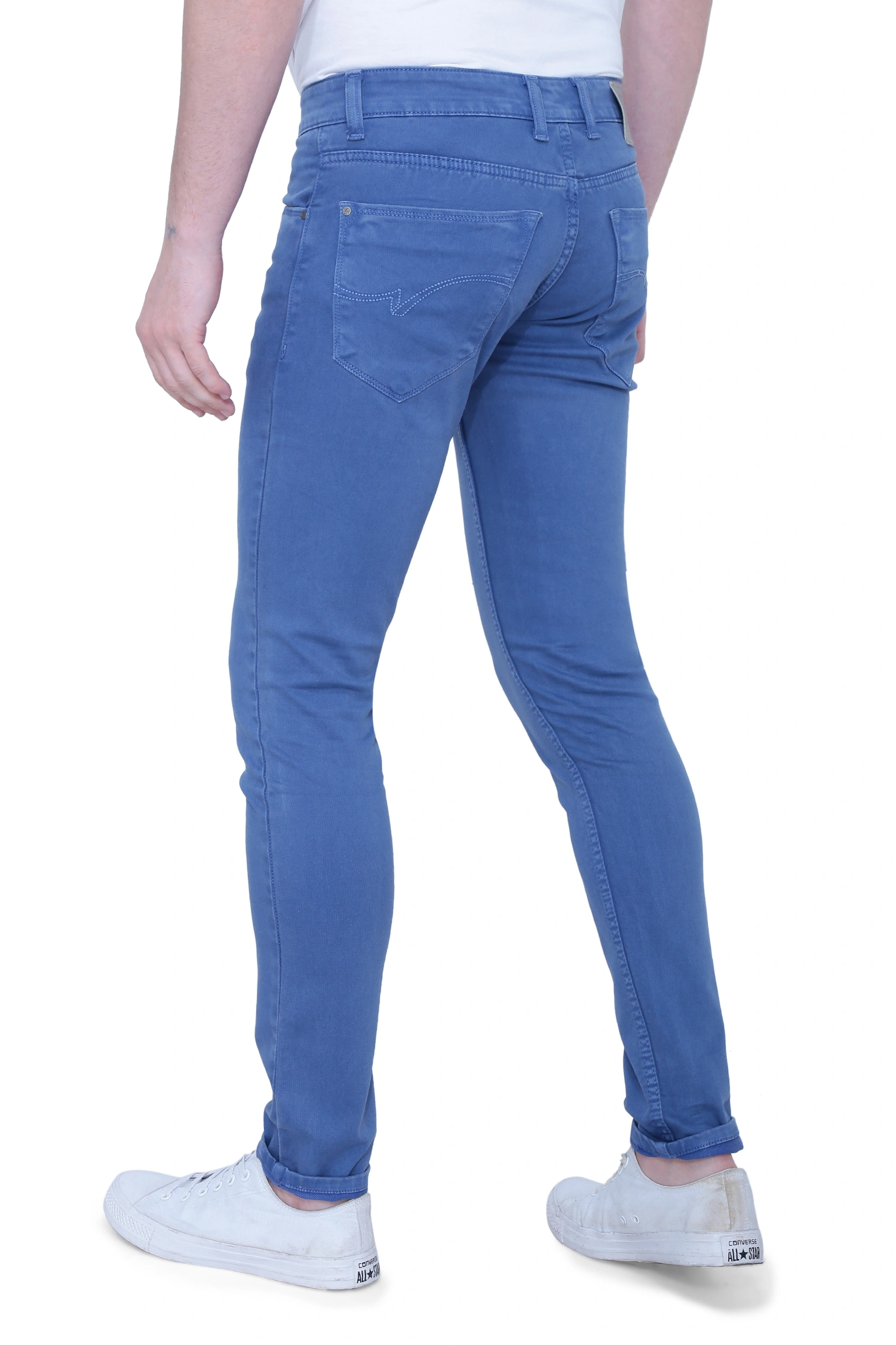 JACKWIN Men's Jeans-32-Oceanblue-4