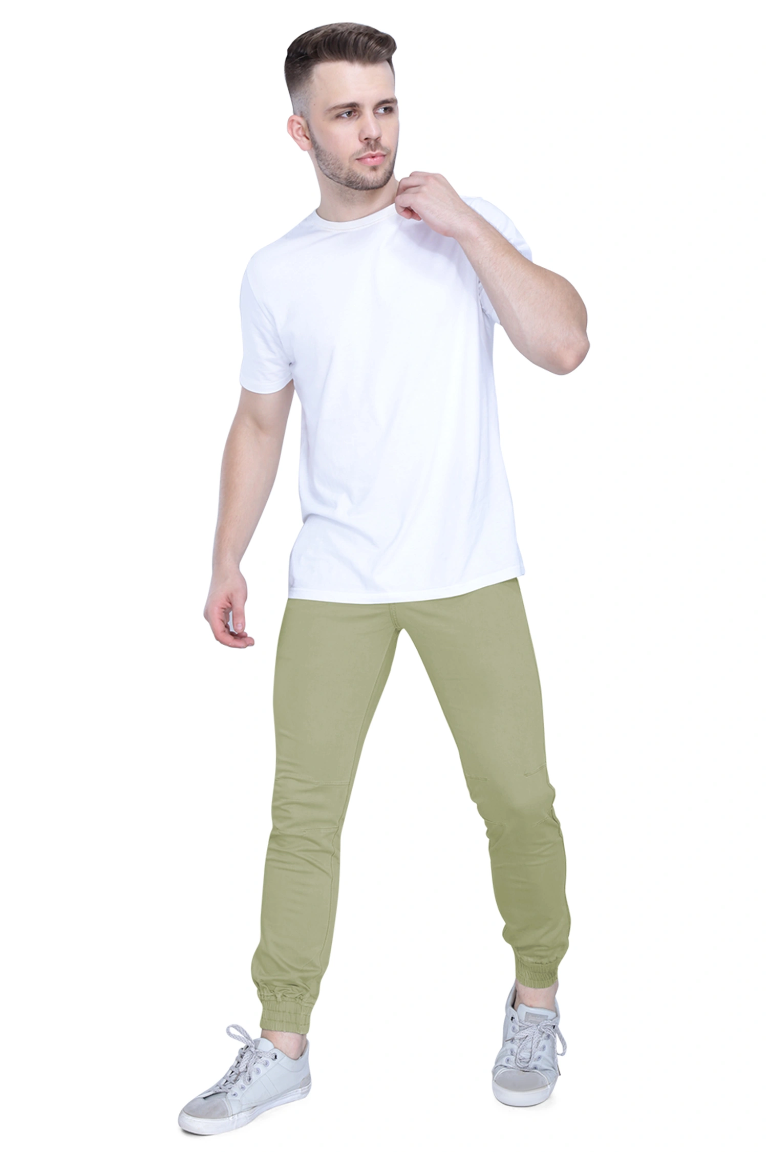 FLAGS Men's Relax Fit Joggers Pant (047-JGGR)-Pista-32-4