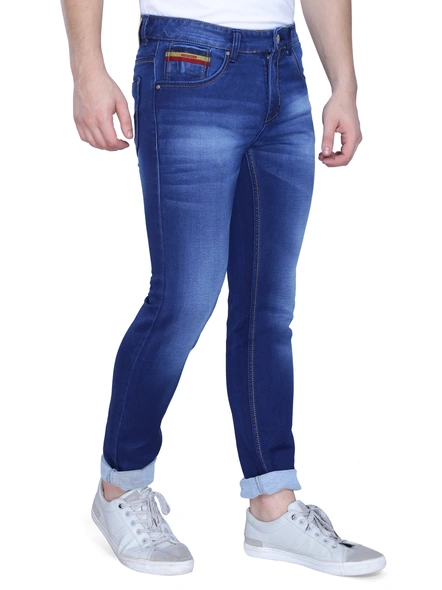 JACKWIN Men's Jeans-36-Carbon Blue-2