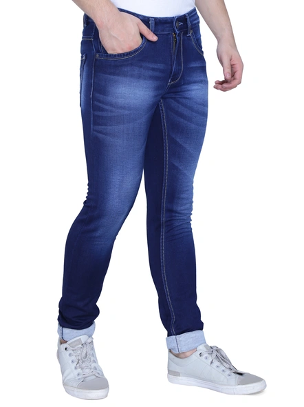 JACKWIN Men's Jeans-34-Carbon Blue-2