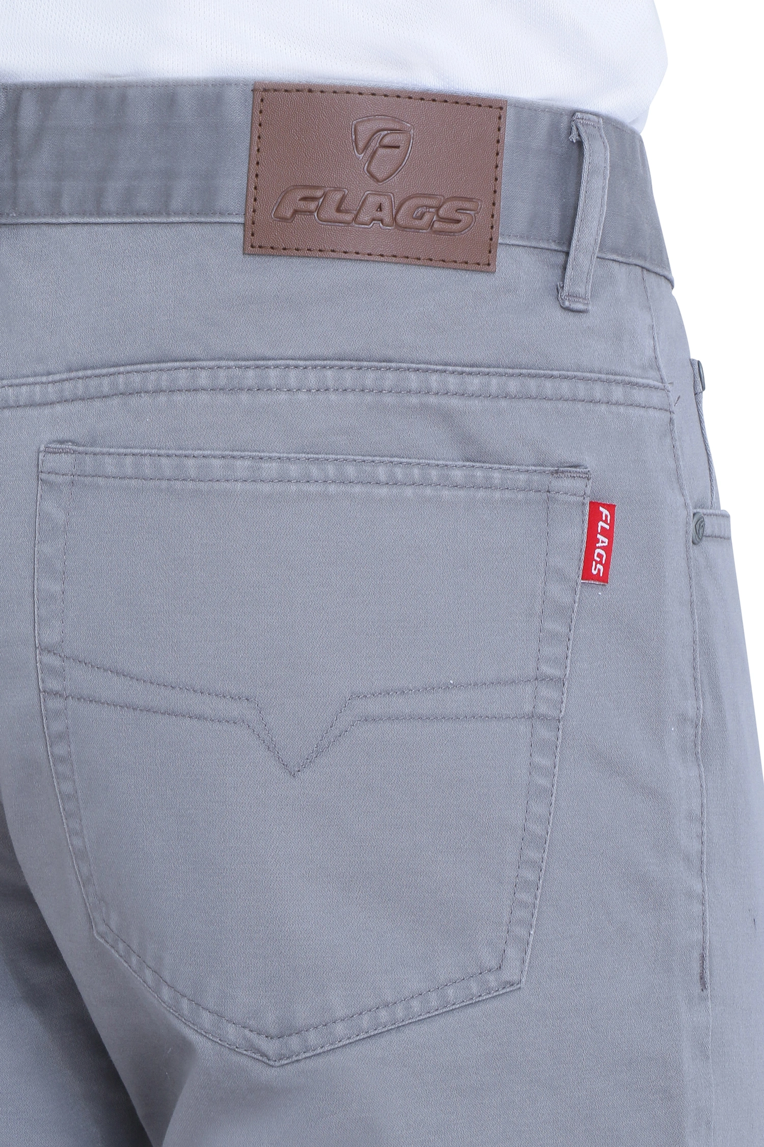 FLAGS Men's Jeans Silky Denim (Ram-Basic)-48-LGrey-3