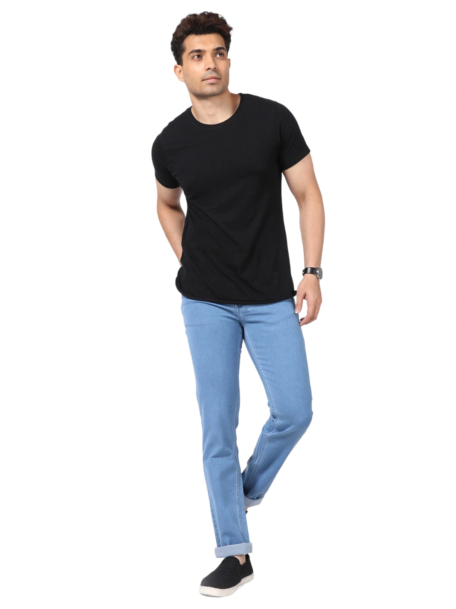 FLAGS Stretch Slim Fit Men's Jeans Style Code_880-MBlue-38-4