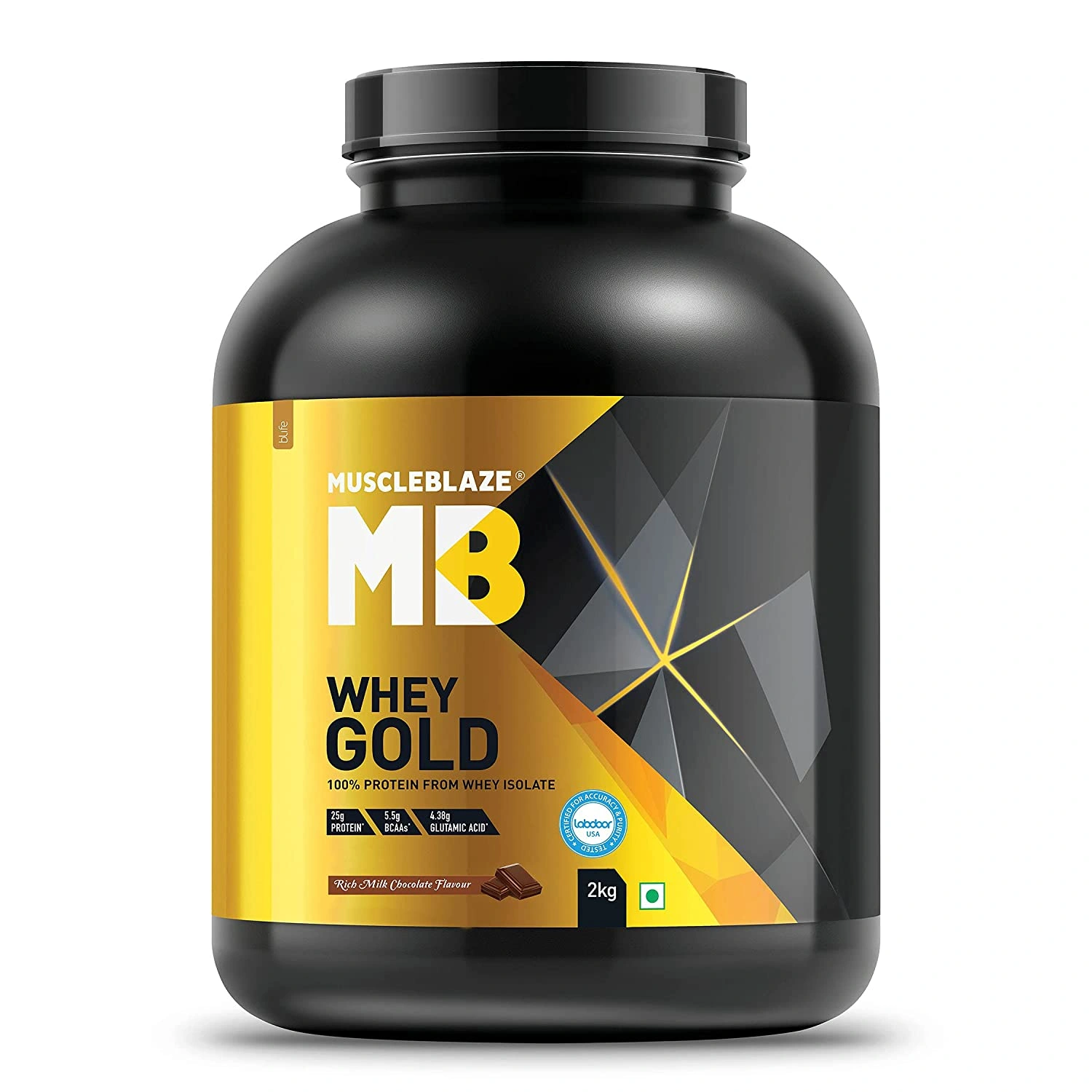 MuscleBlaze Whey Gold, 100% Whey Protein Isolate Rich Milk Chocolate 4.4 lb, 66 Servings-CHOCOLATE MINT-1