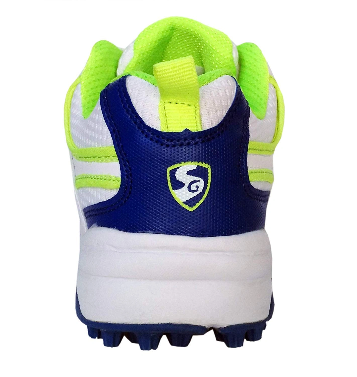 SG Scorer 3.0 Unisex White Blue Cricket Shoes-4-WHITE AND LIME AND R.BLUE-1