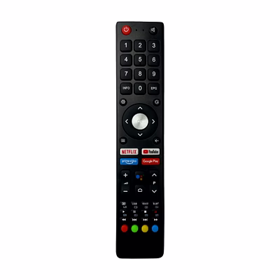 supratech electronics remote control compatible for bpl smart android 4k led uhd hd tvs – supratech original replacement remote with netflix, prime video, youtube, google play hot keys – without voice support
