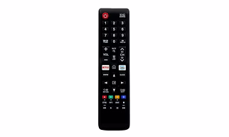 Supratech Remote Control Compatible with Samsung Smart TVs – 4K LCD, LED, OLED, QLED, UHD, HD & Plasma Models | IR Remote with Netflix & Prime Hot Keys