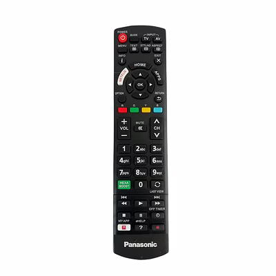 supratech electronics supratech remote control compatible with panasonic lcd/led smart tvs – replacement remote with netflix & hexa boost keys, backlit buttons | no setup required