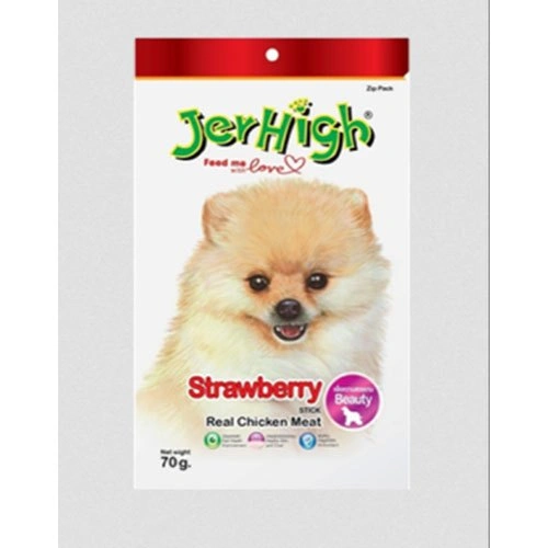 Jerhigh Real Chicken Meat Strawberry Stick-1071