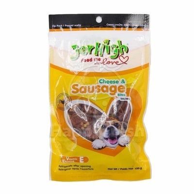 Jerhigh Cheese & Sausage 100g Made Of Real Chicken Meat