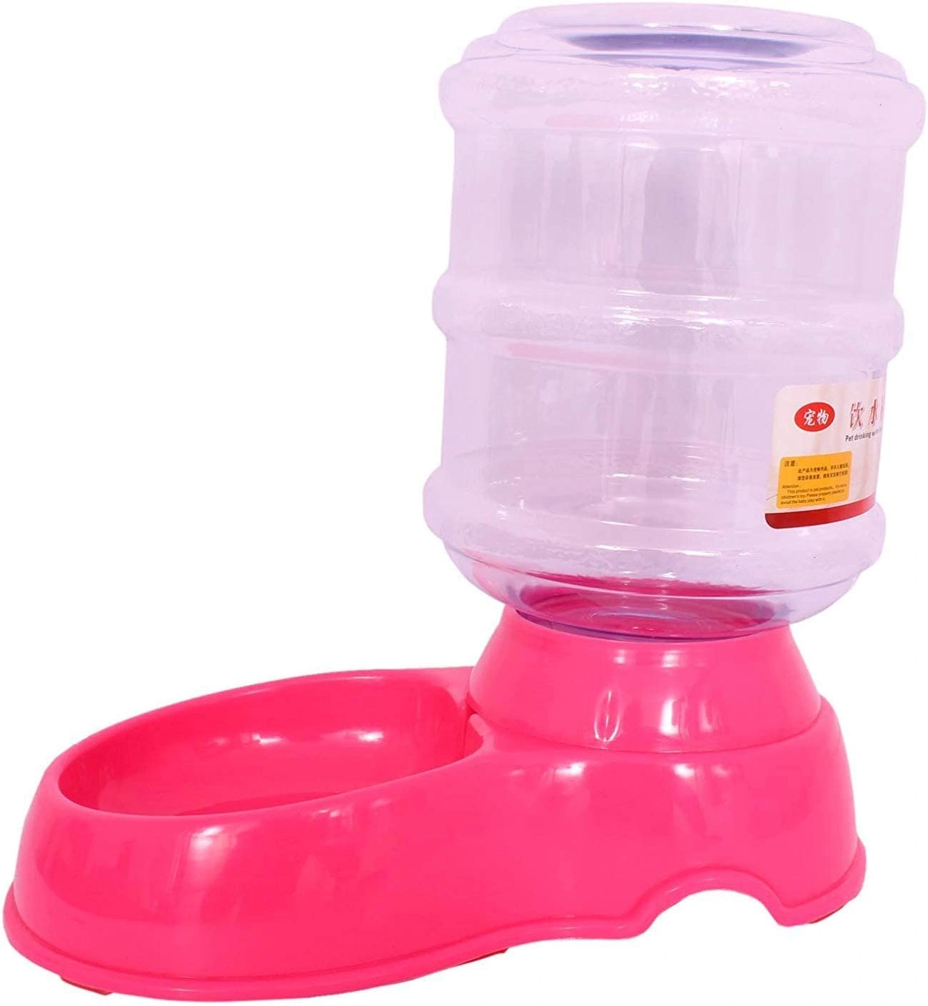 Emily Pets Pet Bowl with Water Dispenser Round Plastic Pet Bowl-1148