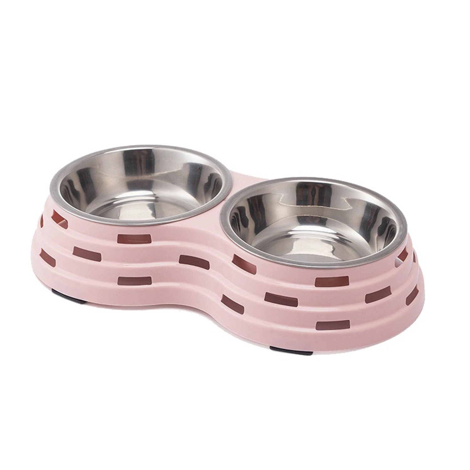 Emily Pet Double Dog Cat Bowls, Premium Stainless Steel Dog Bowls Cat Bowls for Food Pet Dog Bowls for Puppy Small Medium Dogs Cats and Pets-1198