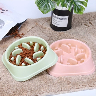 Emily Pet Feeder Portable Feeding Food Bowls Puppy Dog Cats Slow Down Eating Feeder Dish Bowl Prevent Obesity Dogs Bowl Accessories