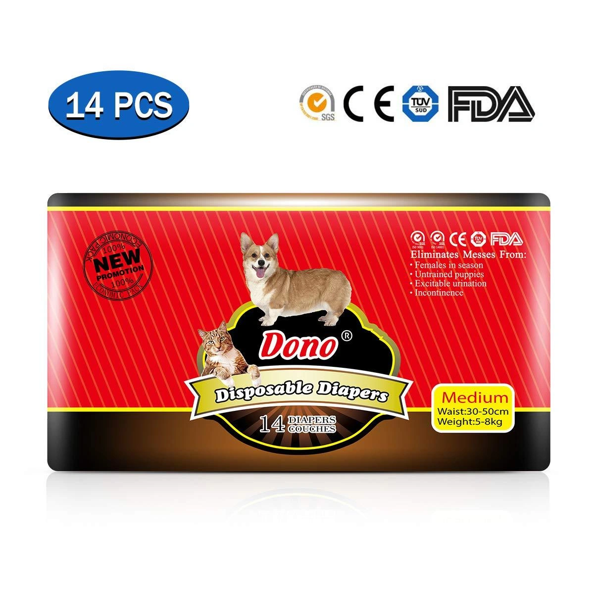 Dono Disposable Pet Diapers Female Dogs Super Absorbent-1351