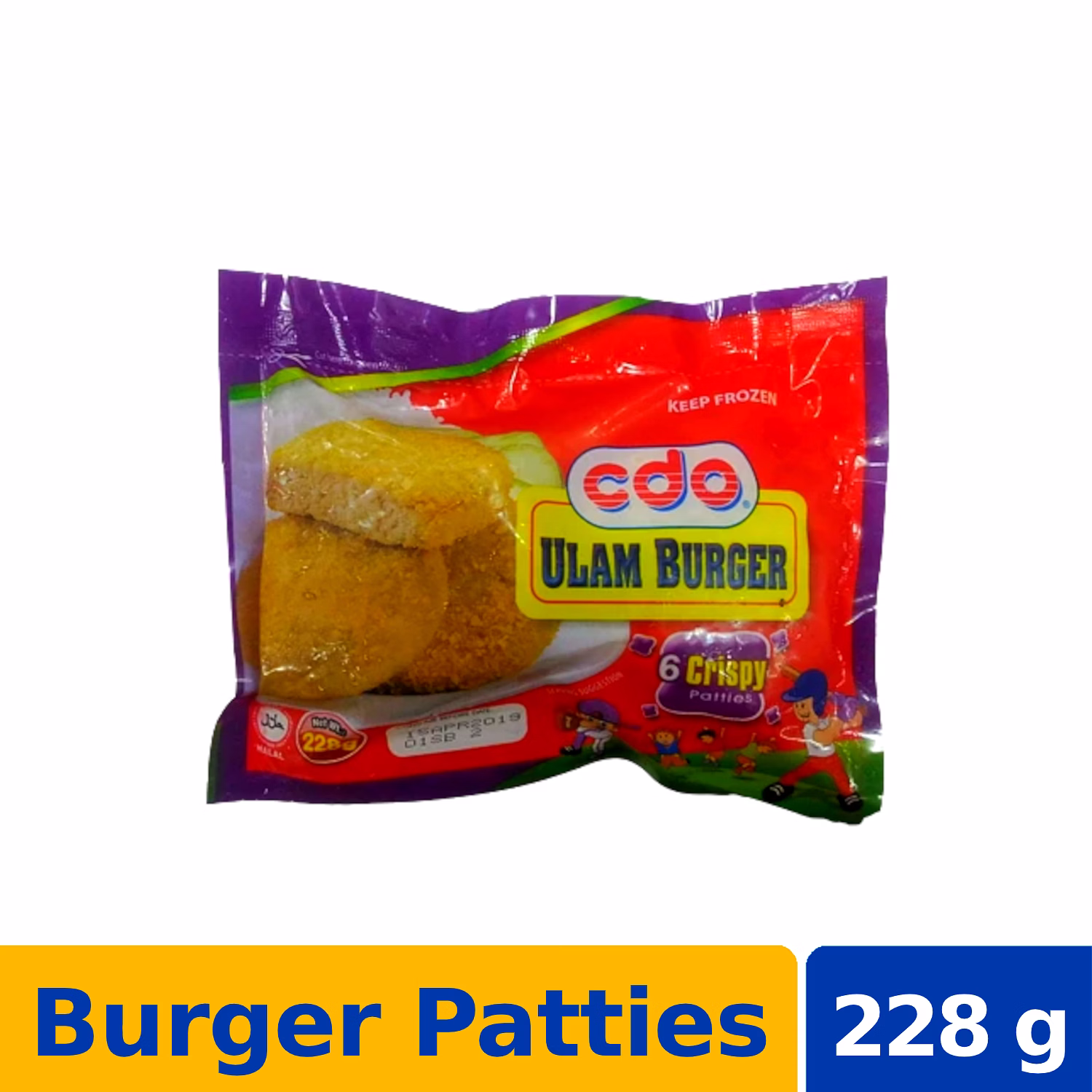 CDO Ulam Burger Crispy Patties 6s 228g Tagum Mall