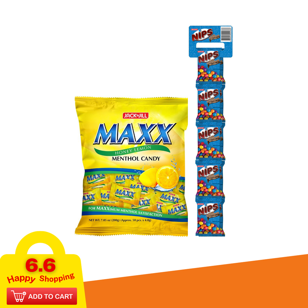 SAVE P15 Buy 1 Maxx Honey-Lemon Menthol Candy 4.0gx50s & Pack Nips Milk ...