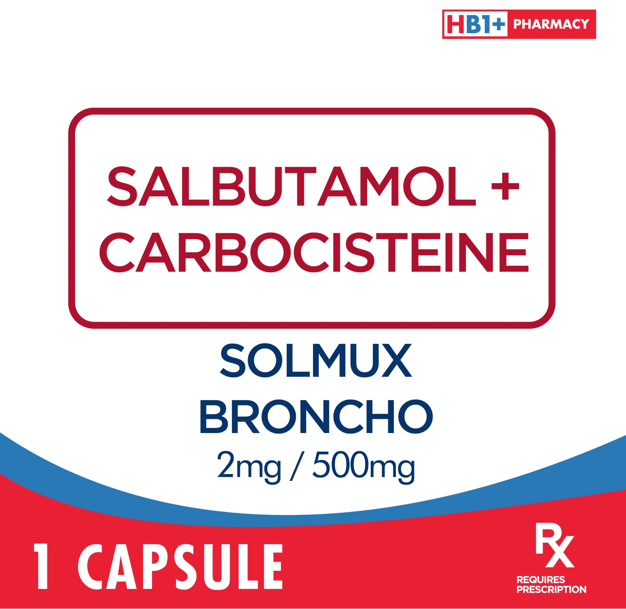 Solmux Broncho 2mg / 500mg Capsule - | Tagum Mall