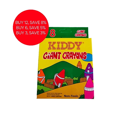 Kiddy Giant Crayons-8S-1
