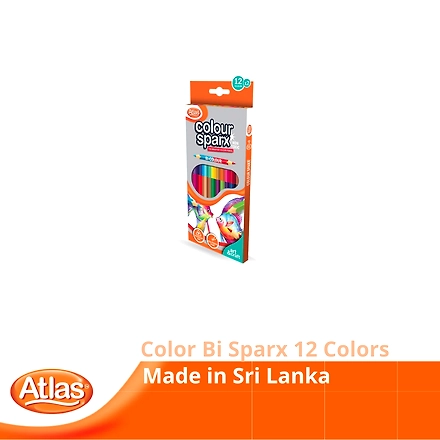Atlas 12 Color Pencil Sparx Bi Colours-1