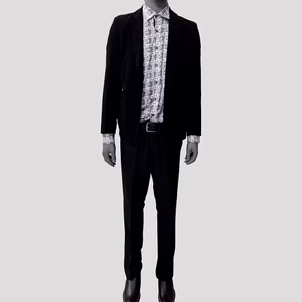 Myth Office Dress Slim Fit Solid Pants for Men-Black-Wool-36-3