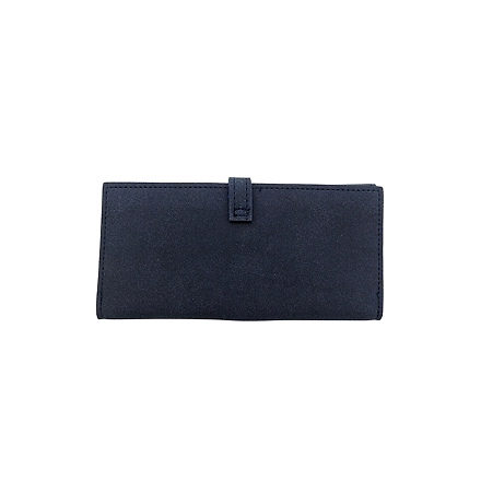 Sophia Ladies Wallet Suede 11SALE-Navy Blue-Leather-1