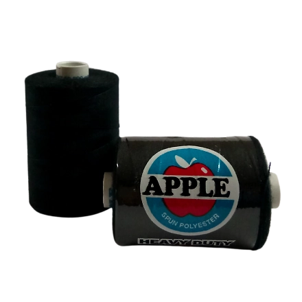 Apple Sewing Thread-Black-500m-Spun Polyester-1
