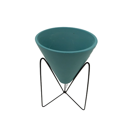 Ceramic Matte Green Small DM9081-1_123-2 Vase HS-11570671