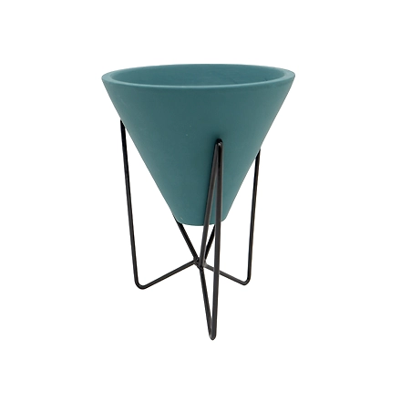 Ceramic Matte Green Big DM9081-2_123-2 Vase HS-11570672