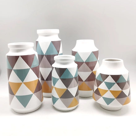 Home Décor Multi Color Cermic Vase HS-11554420