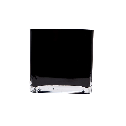 Glass Square Black Medium GA89-12HC_125 Vase HS-Black-Medium-GA89-12HC_125-2