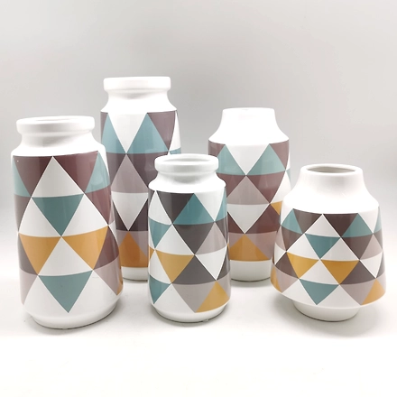 Home Décor Multi Color Cermic Vase HS-11554417