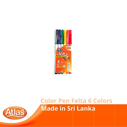 Atlas Color Pen Felta-6 Colors-1