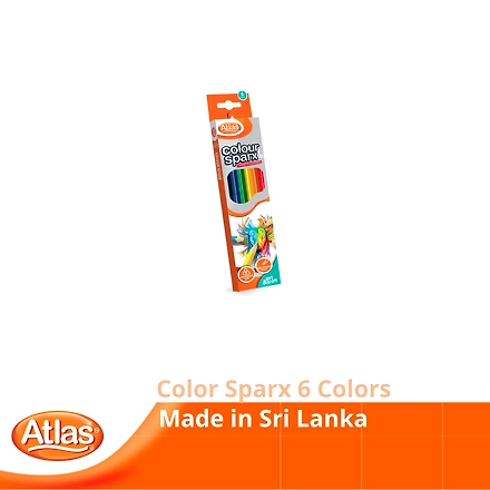 Atlas Color Pencil Sparx-6 Colors-1