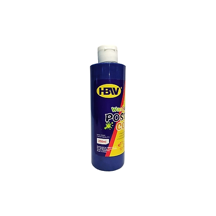 Hbw Washable Poster Color 250Ml Blue-11104512