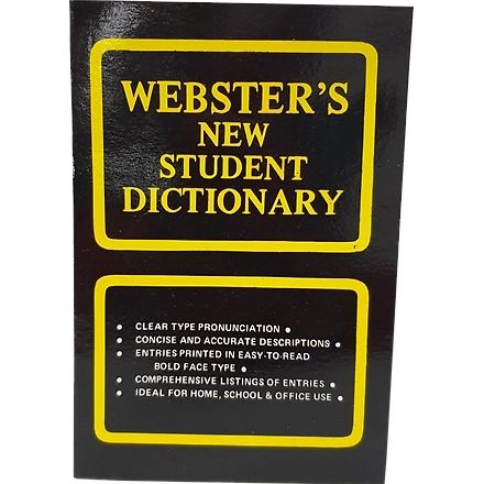 Webster New Student Dictionary-10244573