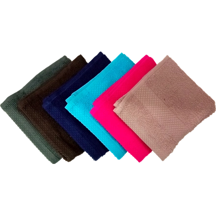 Face Towel Cotton Terry Satin 12x12-11345111