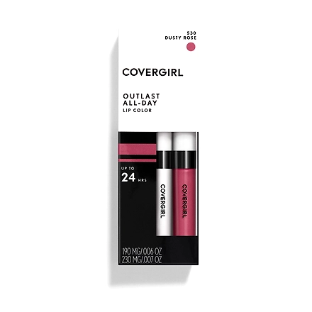 Covergirl Outlast All-Day Lip Color with Topcoat Dusty Rose-11537142