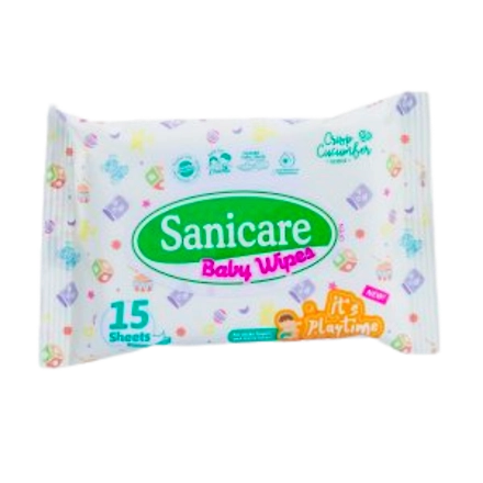 Sanicare Playtime Baby Wipes Crisp Cucumber Scent-11335461