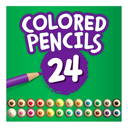 Crayola Colored Pencil Full Length-24s-1