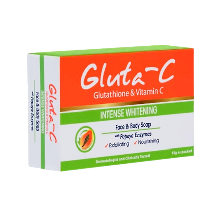 Gluta-C Intense Whitening Soap with Papaya Enzyme-55g-Green-1